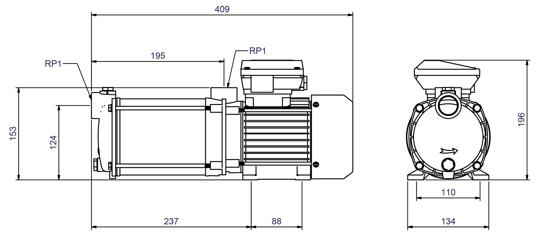 Abmessungen - CPS 15-4 MB 230V