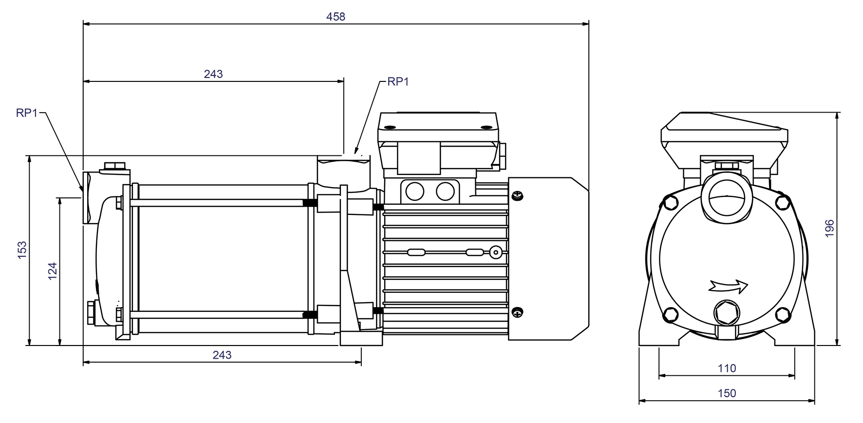 Abmessungen - CPS 15-6 GG 400V