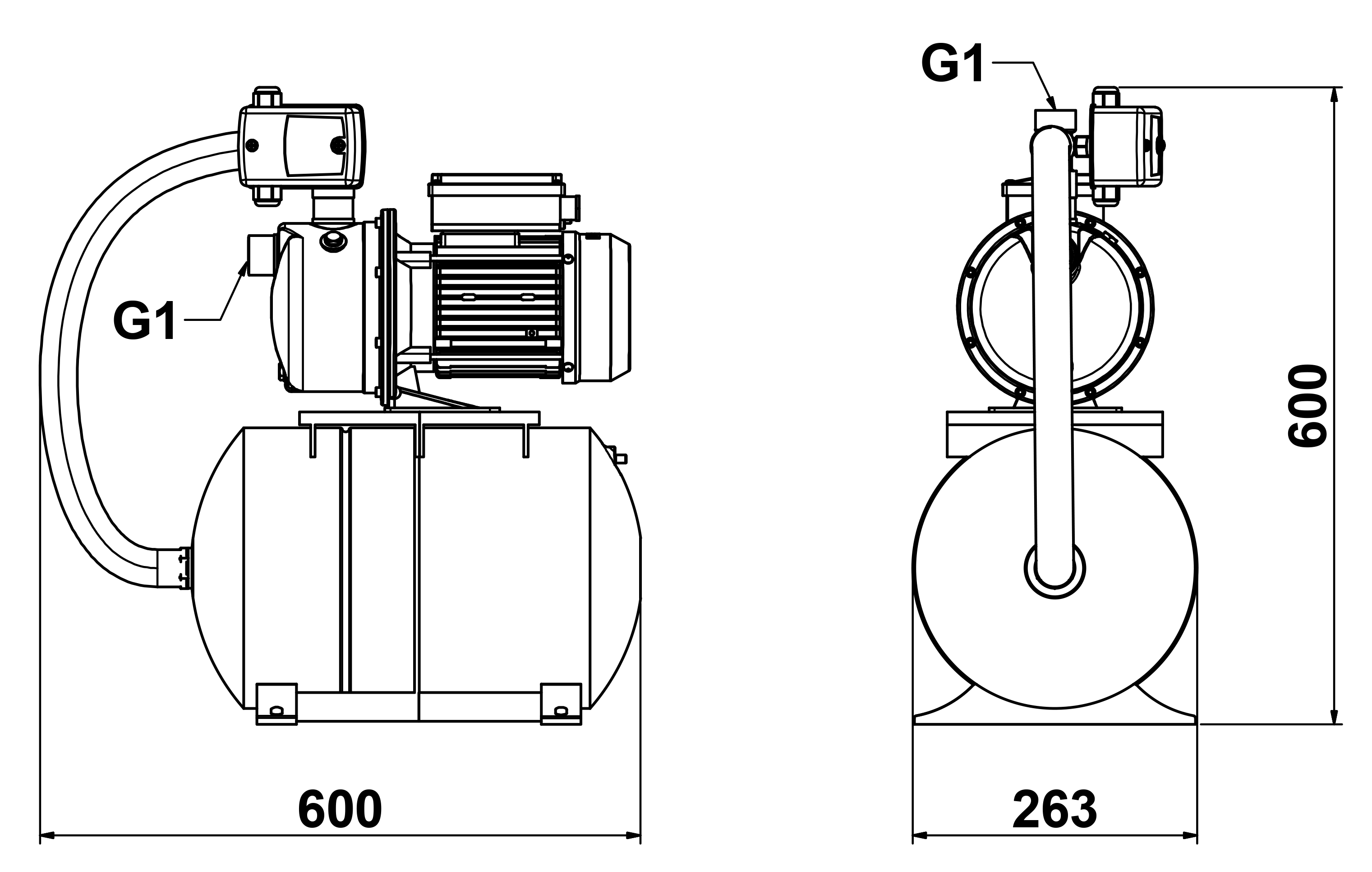 Abmessungen - HWW Garden 1000 / ZPC01B