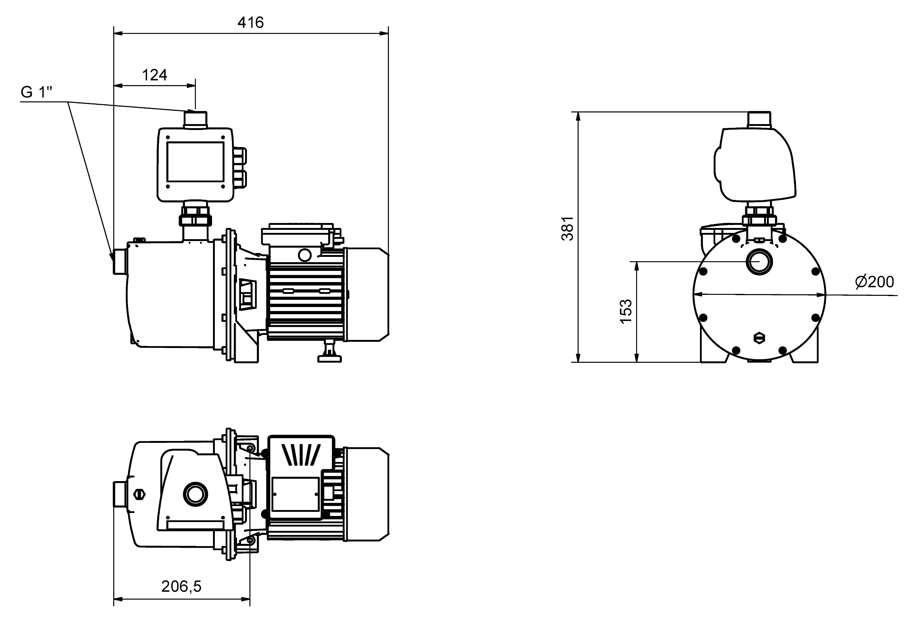 Abmessungen - Gardenpress 2000