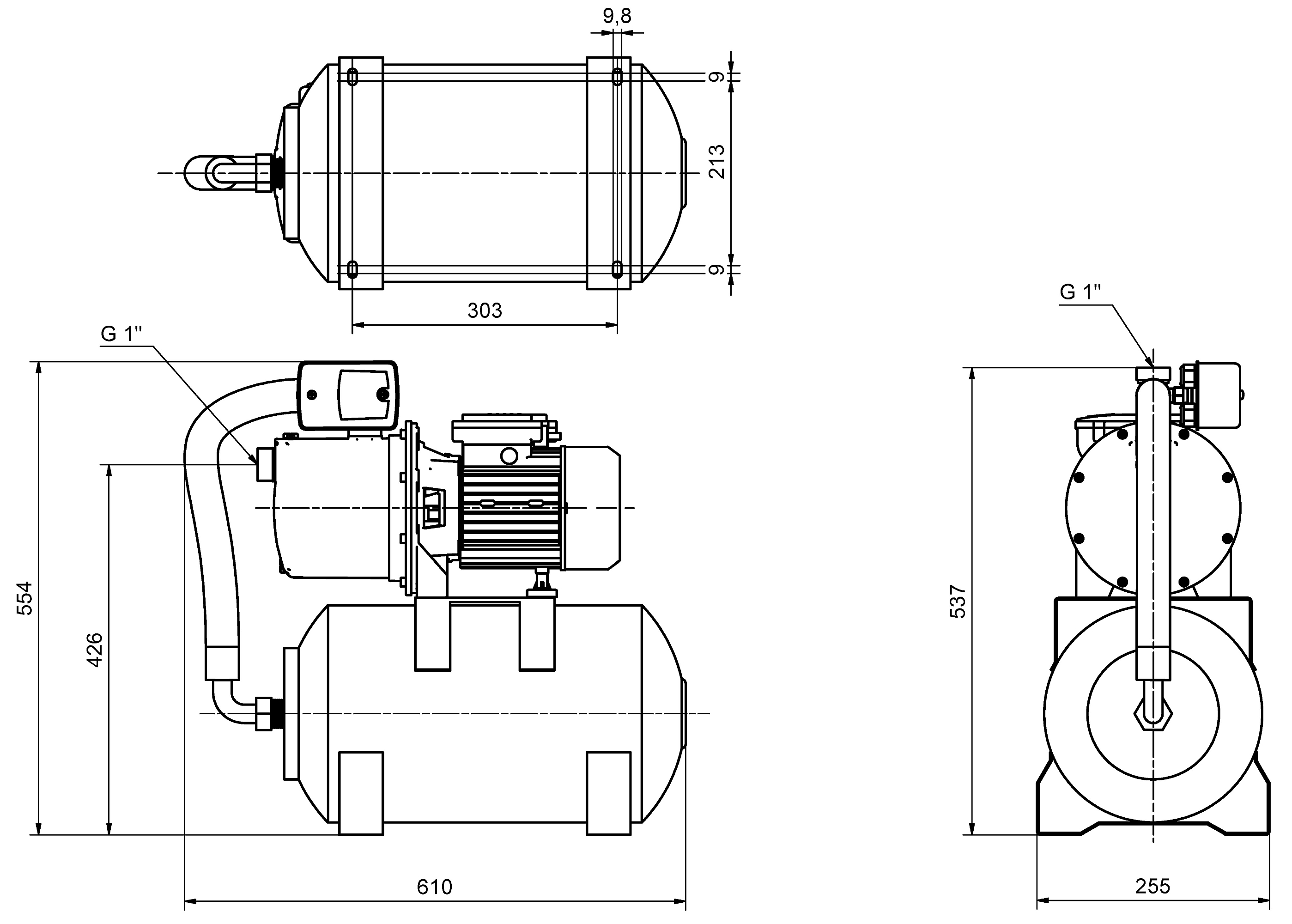 Abmessungen - HWW Garden 2000 ZPC01B