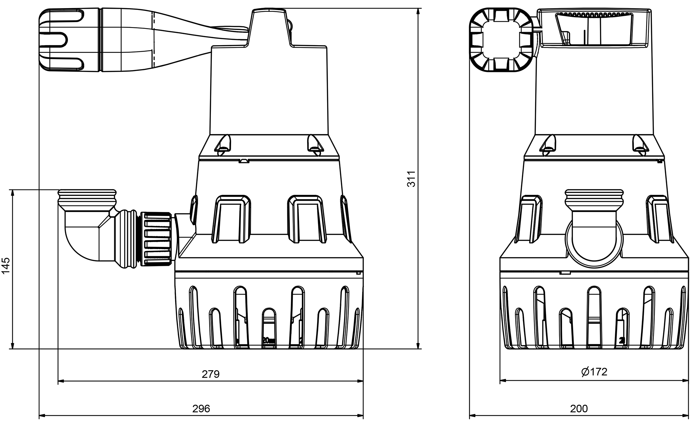 Abmessungen - Vectis 800