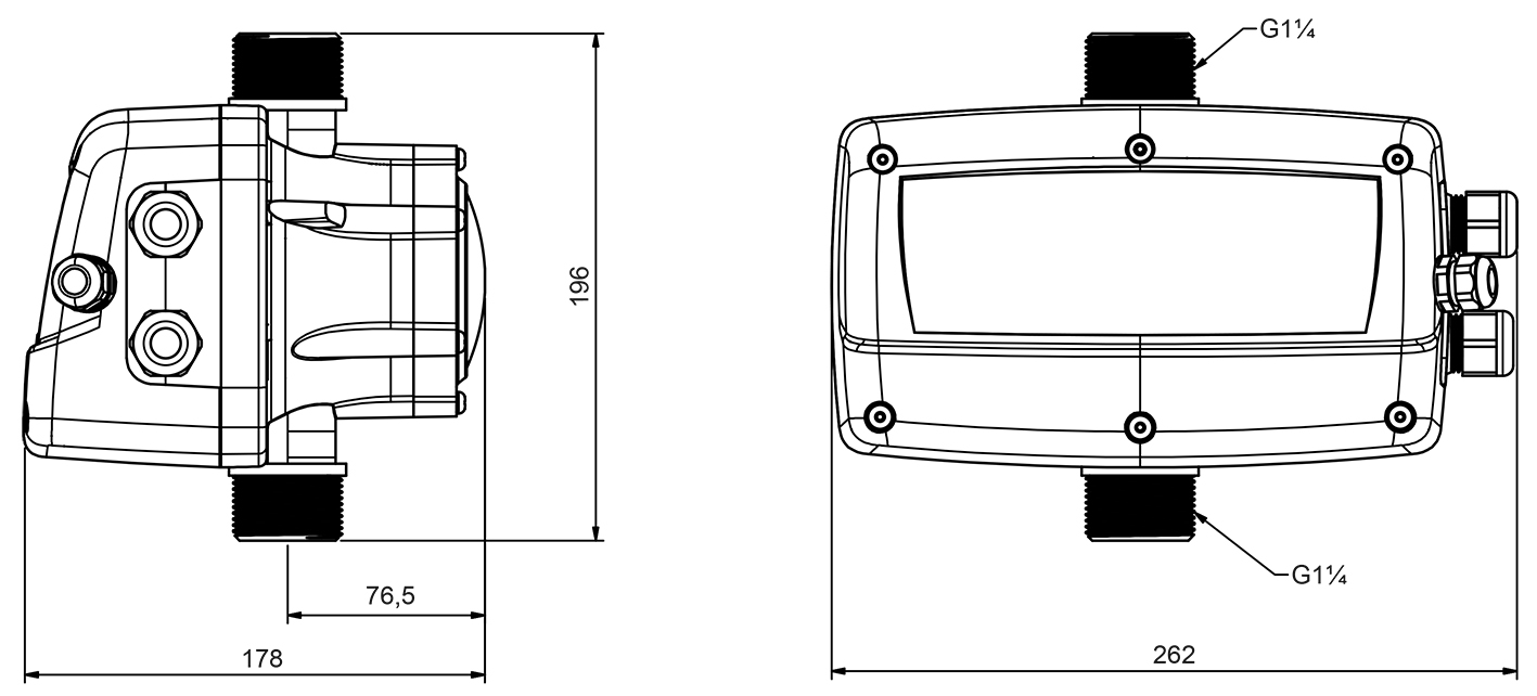 Dimensions - ZP Speedcontrol Basic MM