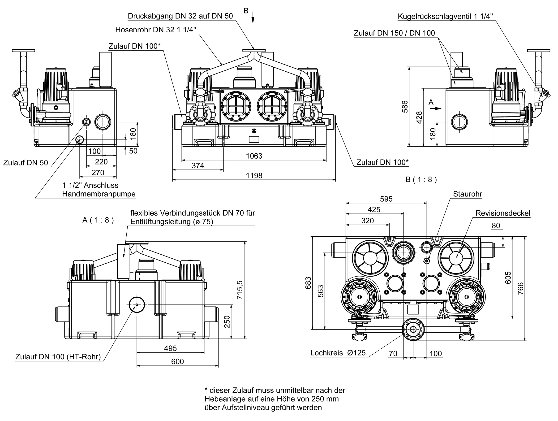 Abmessungen - Kompaktboy Doppel SE 71.2 D