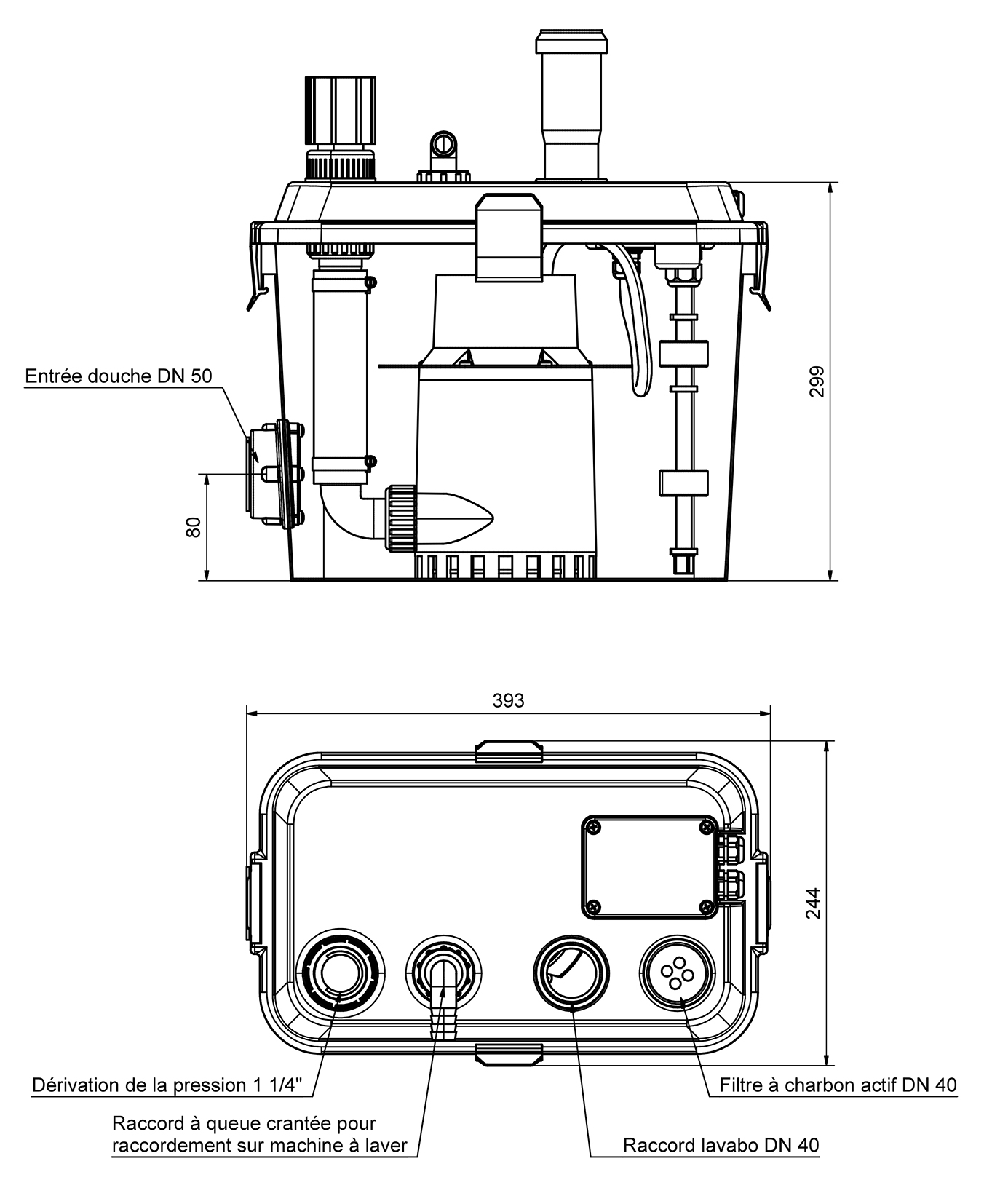 Dimensions - S-SWH 170