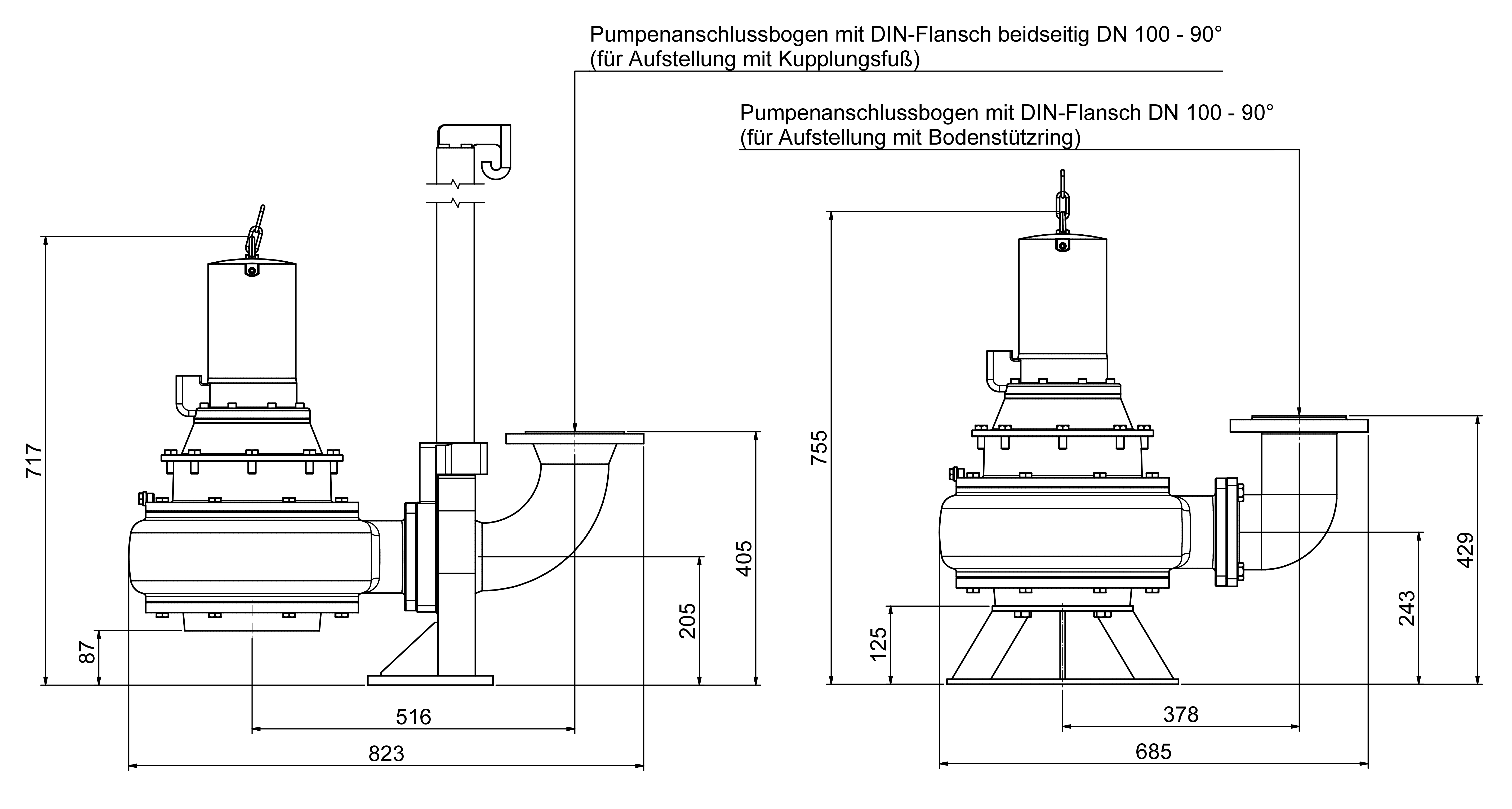 Abmessungen - ZF 100 Ex