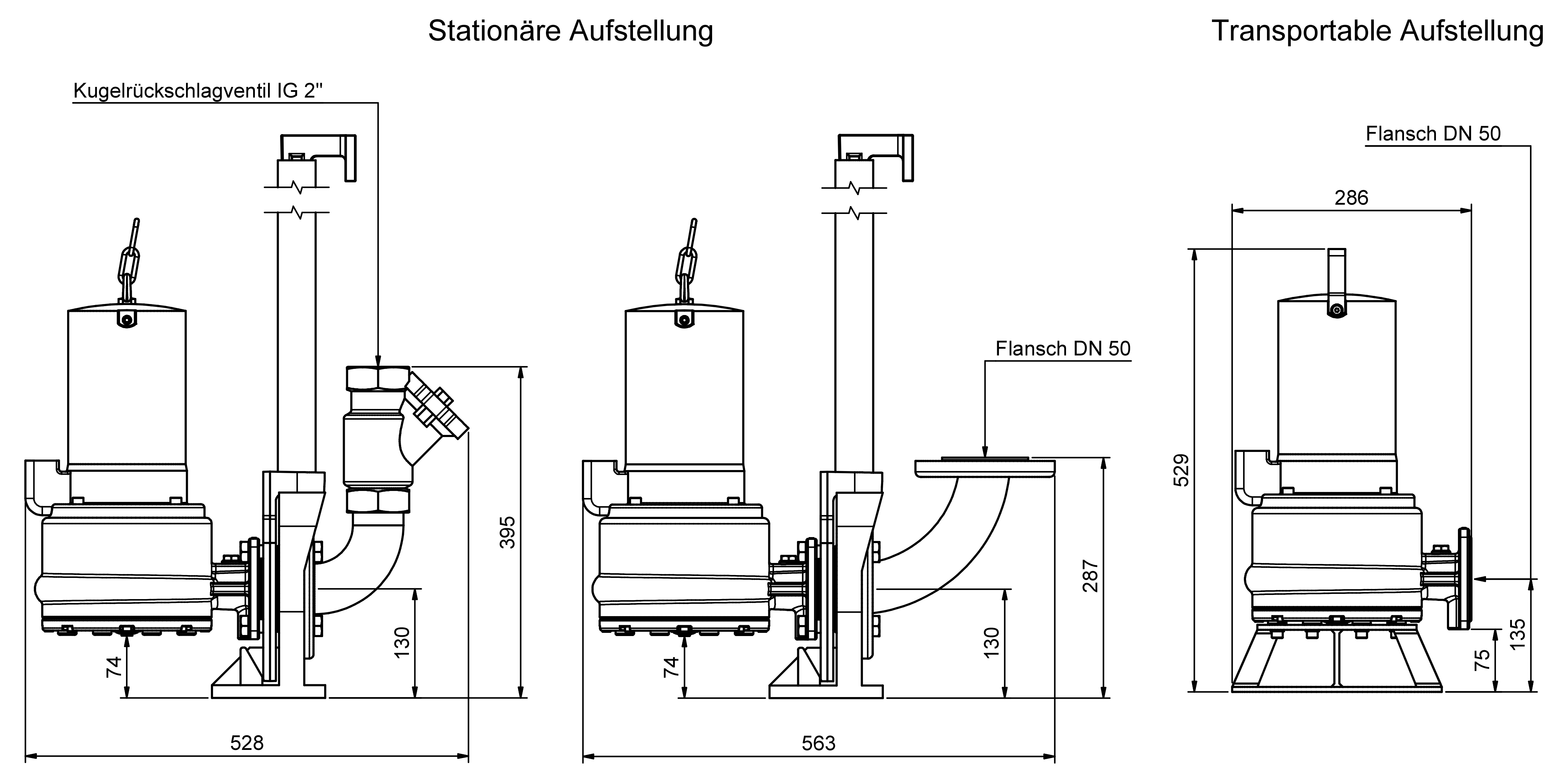 Abmessungen - ZFS 71.2 D Ex