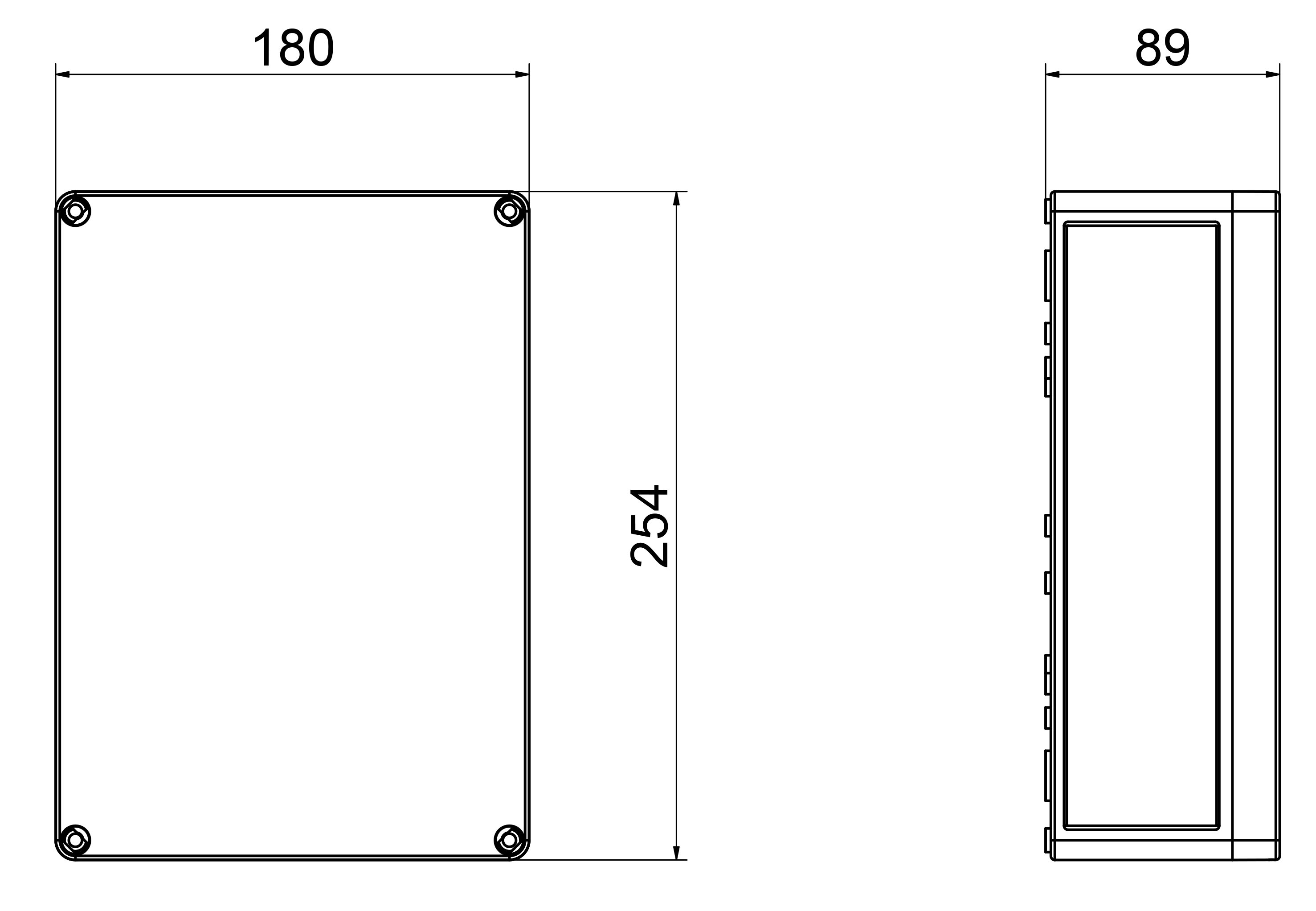 Dimensions - ZPS2-LCD-SD 400 V pneumatic